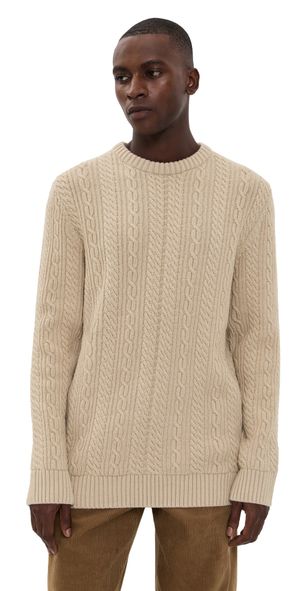 Barbour Barbour Lowfen Cable Crew Stone L