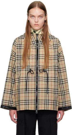 Burberry Beige Check Jacket