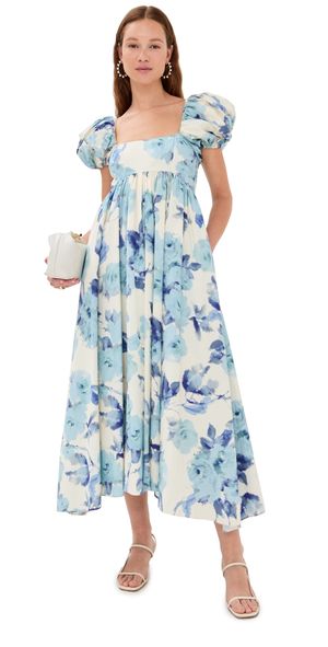 Azeeza Rory Midi Dress Blue Rose M