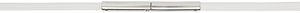 Dries Van Noten White Thin Metal Cord Belt