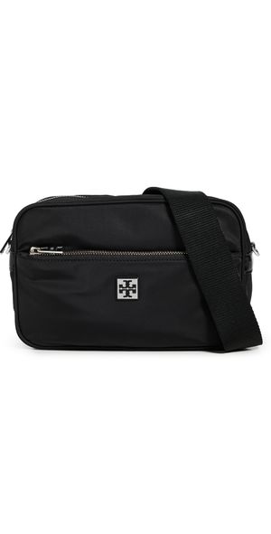 Tory Burch Virginia Nylon Shoulder Bag Black One Size