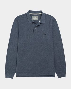 Men's Long-Sleeve Pique Polo Shirt