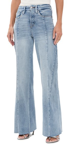 Good American Good Petite Palazzo Jeans Indigo957 14