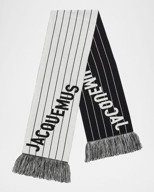 The Liga Striped Knit Scarf