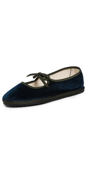 ViBi VENEZiA Brigitte Velvet Mary Jane Flats Zattere 38