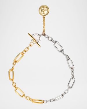 Two-Tone Chain Link Necklace