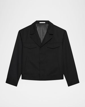 Men's Notch Lapel Utility Jacket
