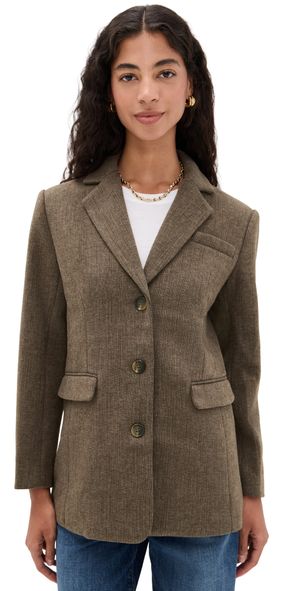 Line & Dot Belmont Blazer Brown L