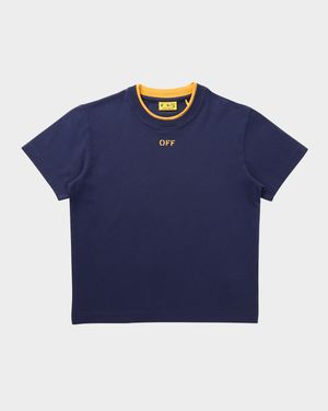 Boy's Off Stamp Logo Short-Sleeve T-Shirt, Size 14