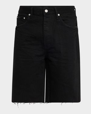 Men's Midnight Black Denim Shorts