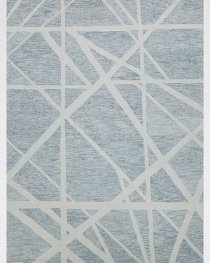 Miami Hand-Tufted Silver/Ivory Rug, 6' x 9'