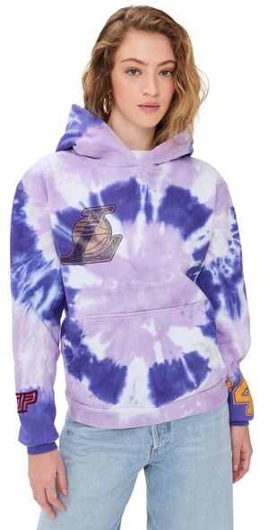 DANNIJOPRO Los Angeles Lakers Tie Dye Hoodie Purple XL