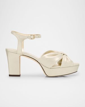 Heloise 80 Shimmer Suede Platform Sandals