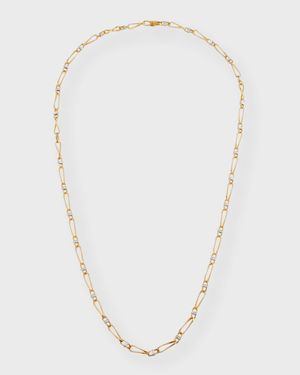 18K Yellow Gold Marrakech Onde Single Link Necklace