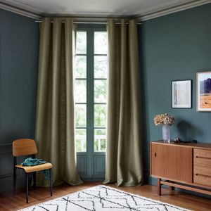 Madura - Rideau à oeillets - Taille 136x280 - Vert