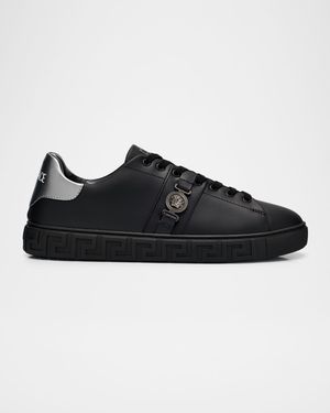 Men's Medusa Biggie Greca Low-Top Sneakers