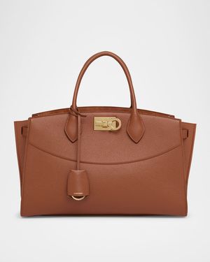 The New Studio Soft Leather Top-Handle Bag
