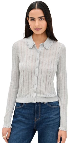 Ulla Johnson Lottie Knit Cardigan Slate P