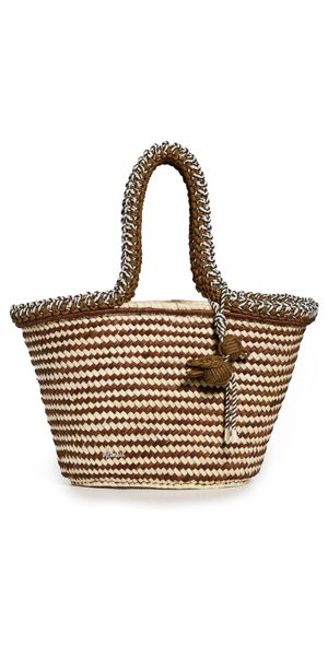 ALÉMAIS Dee Dee Maxi Basket Tote Chocolate One Size
