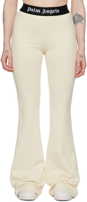 Palm Angels Off-White Flared Lounge Pants