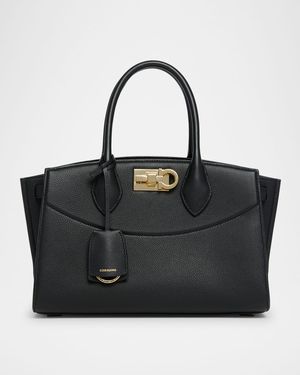 The New Studio Soft Leather Top-Handle Bag