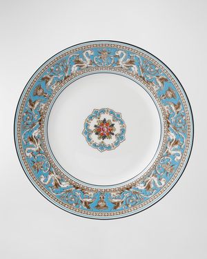 Florentine Turquoise Accent Salad Plate 9"