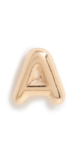 Ariel Gordon Jewelry 14k Mini Helium Initial Stud Earring A One Size