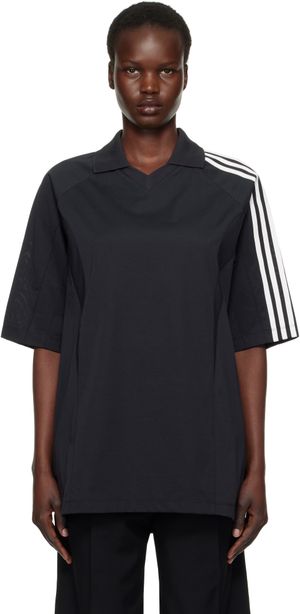 Y-3 Black Cut Line Polo