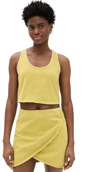 Les Tien Kerry Crop Tank Electric Dijon S