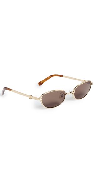 Luv Lou The Brooklyn Sunglasses Gold One Size