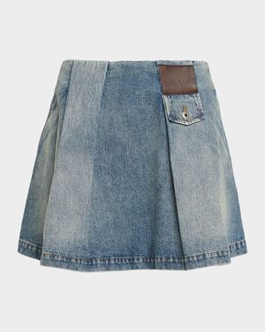 Pleated Mini Skirt