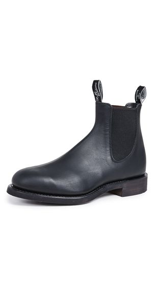 R. M. Williams Gardner Leather Chelsea Boots Black 6