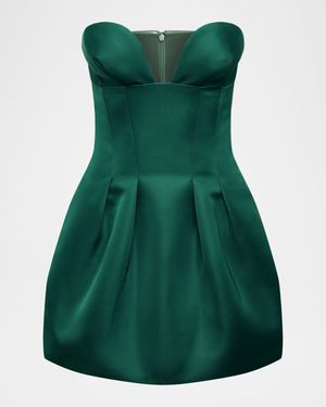 Strapless Bubble Mini Cocktail Dress