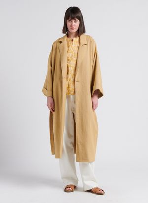 Attic And Barn - Trench ample col tailleur - Taille 44 - Beige