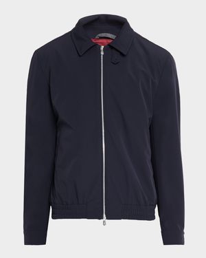 Men's Nylon Full-Zip Blouson Jacket