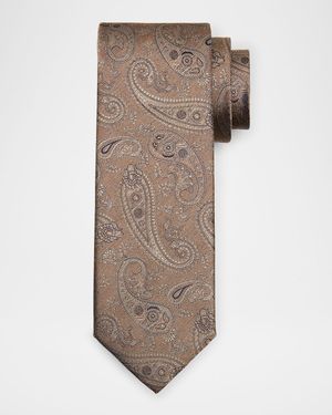 Men's Tonal Paisley Silk Jacquard Tie
