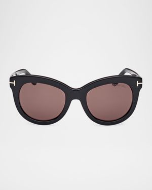 Odette Round Acetate Sunglasses