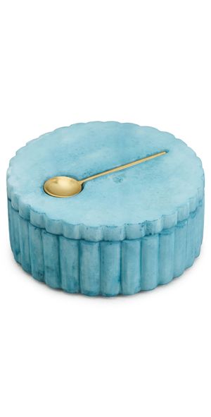 Kassatex Shopbop x Kassatex Bath Salt Cellar with Spoon Azure One Size