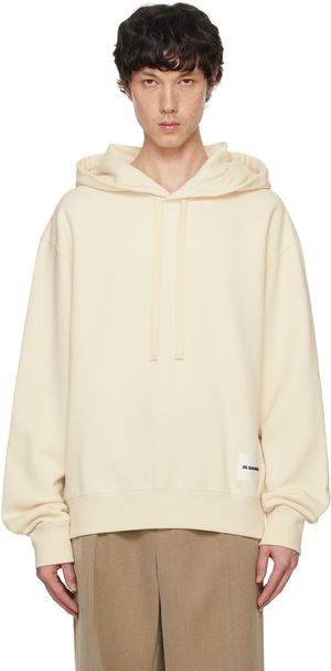 Jil Sander Off-White Relaxed-Fit Hoodie