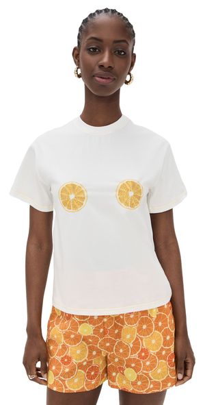 Never Fully Dressed Orange T-Shirt Orange L