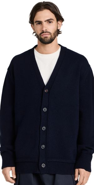 Maison Margiela Elbow Patch Cardigan Navy M