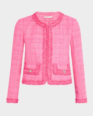 Landon Cropped Tweed Jacket