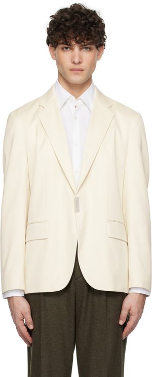 Hugo Off-White Slim-Fit Blazer