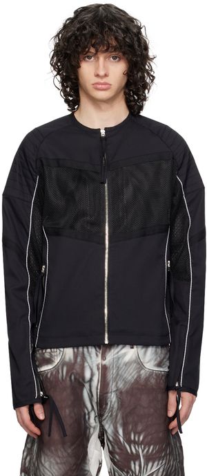 KANGHYUK Black Lock Stitch Jacket