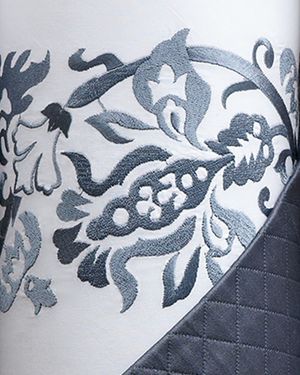 Saxon Full/Queen Embroidered Duvet Cover