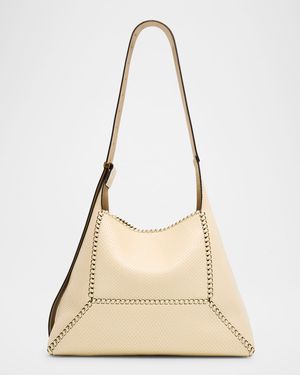Diamond Medium Embossed Leather Hobo Bag