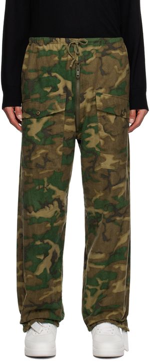 Givenchy Brown & Khaki Camo Trousers