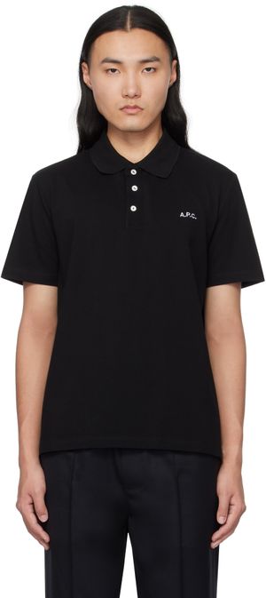 A.P.C. Polo noir à coupe classique
