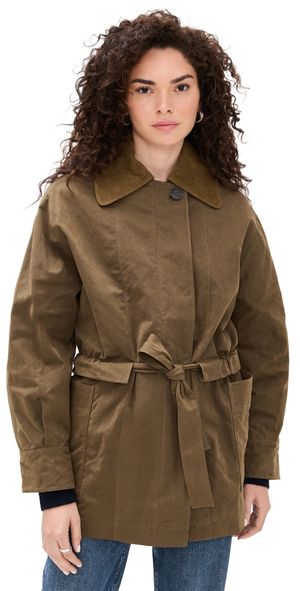 House of Dagmar Field Cotton Jacket Cardamom Brown 34