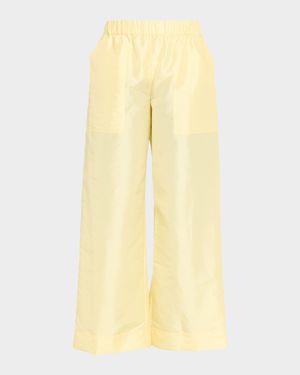 Arden Taffeta Pull-On Pants